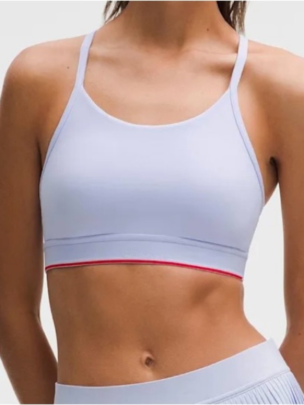 NWT Lululemon Flow Y Bra + Hotty Hot Shorts Set – Serene Blue – Size 6 - Picture 3 of 16